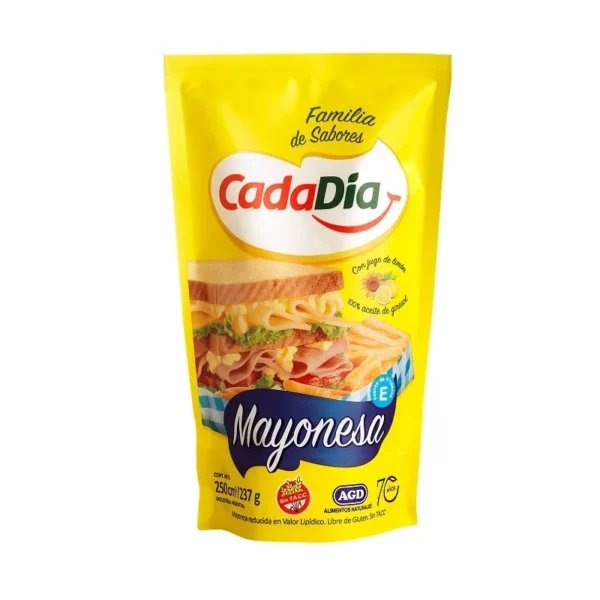 Mayonesa Cada día Liviana 250g