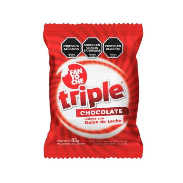 Alfajor Fantoche Chocolate 85g Triple
