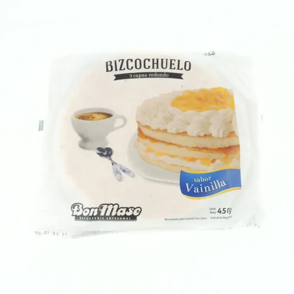 Bizcochuelo Vainilla 3 Capas Bon Mase
