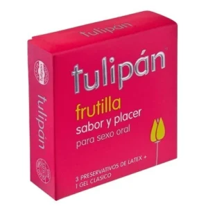 Preservativo Tulipán Frutilla x3