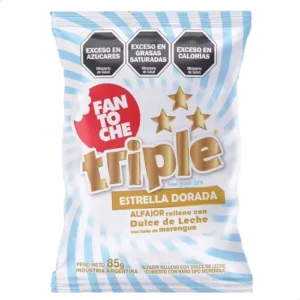 Alfajor Fantoche Triple Estrella Dorada