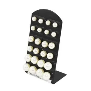 Aros Perlas Color Blanco x Par