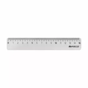 Regla de 15cm Ezco Transparente