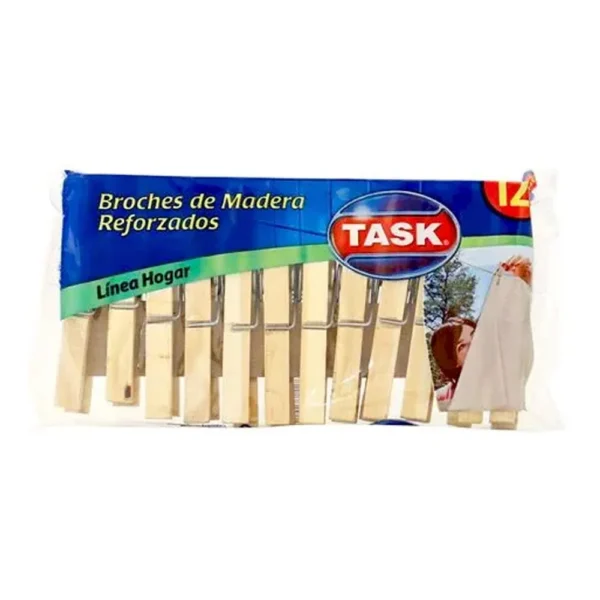 Broches TASK Madera x12u