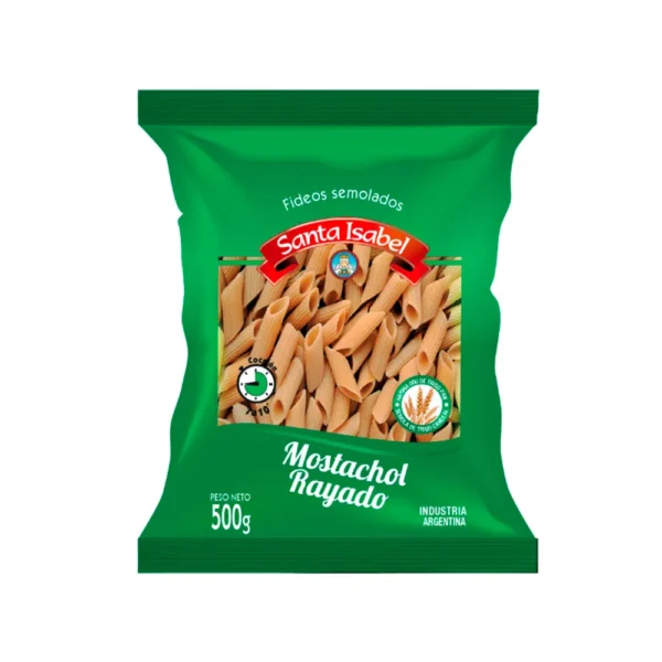 Fideos Santa Isabel Mostachol 500 Gr
