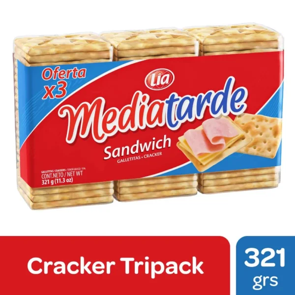 Galletitas Media Tarde Sandwich 321 Gr