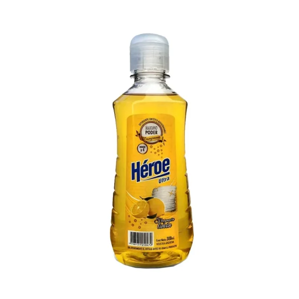 Detergente Héroe Ultra Limón 300ml