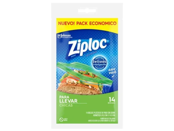 Bolsas Ziploc p/llevar x 14