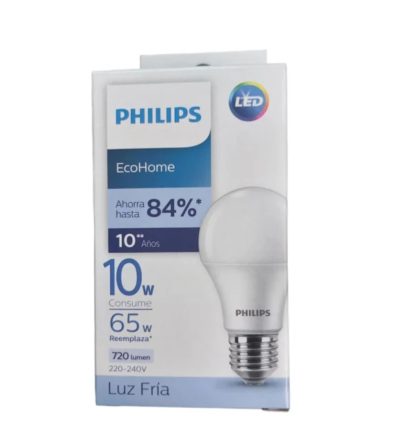 Foco Philips EcoHome 9w/65w Luz Fria