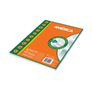 Hojas Cuadriculadas América x48