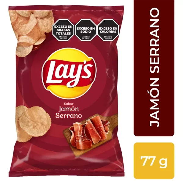 Papas Lays Jamón Serrano 77g