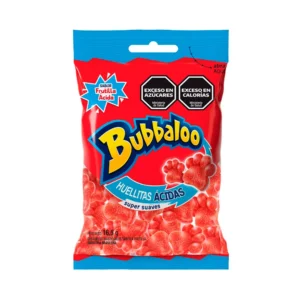 Bubbaloo Gomitas Huellitas Acidas 15g