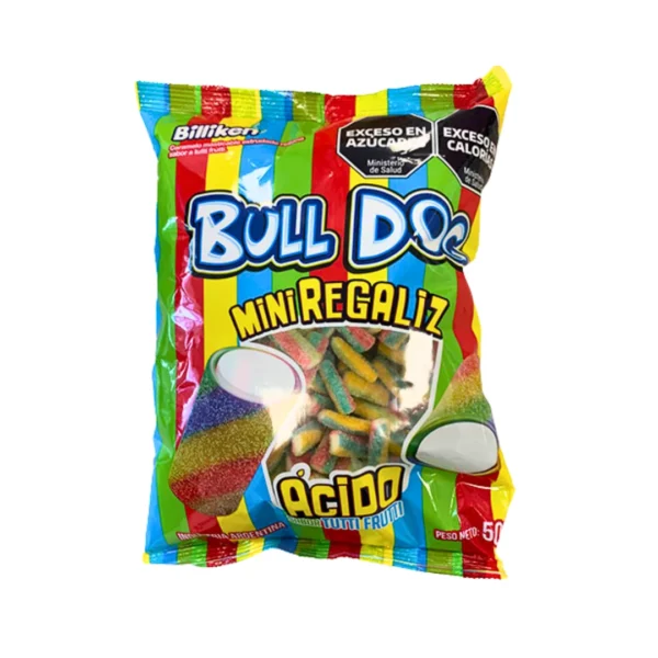 Bulldog Mini Regaliz Acido Tutti 125g
