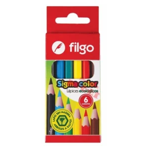 Lápiz Color Filgo x6 Cortos