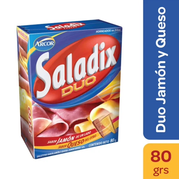 Saladix Caja Dúo Jamón y Queso 80g