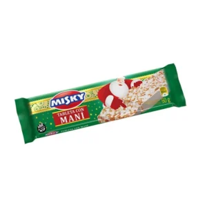 Turrón Misky Blanco Tableta con Maní