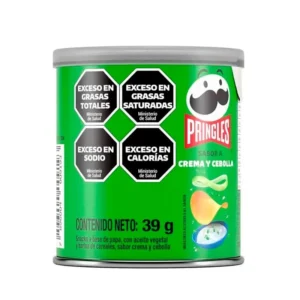 Papas Pringles Crema y Cebolla 39g
