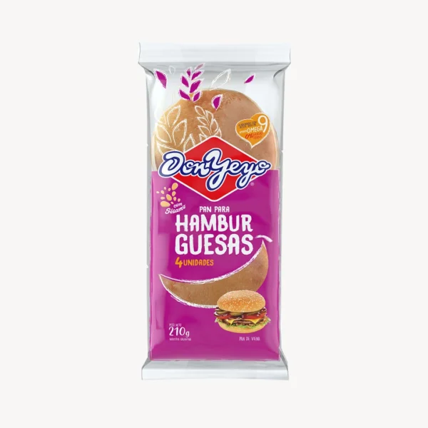 Don Yeyo Pan Hamburguesa x 4