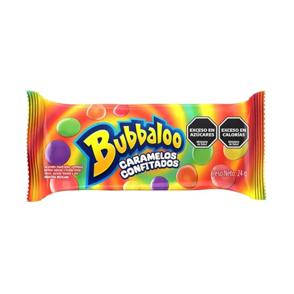 Caramelo Confitado Bubbaloo 24 Gr