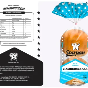 Pan de Hamburguesas Starpan Papa 210g