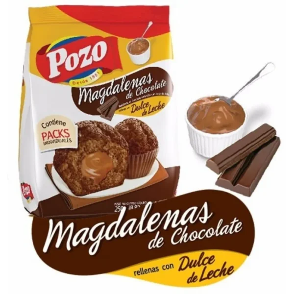 Magdalenas Pozo Chocolate Rellenas