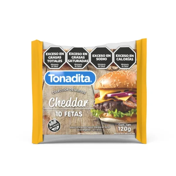 Tonadita Cheddar 10 fetas 120g
