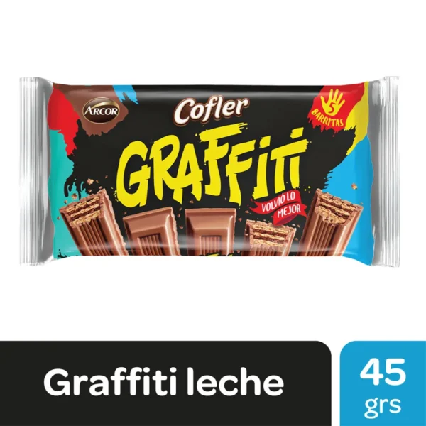 Chocolate Cofler Graffiti Negro 45g