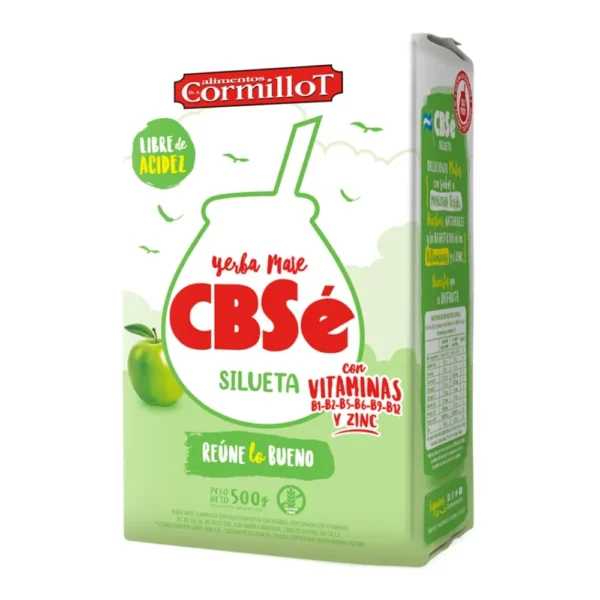 Yerba CBSE Cormillot Silueta Manzana 500 Gr