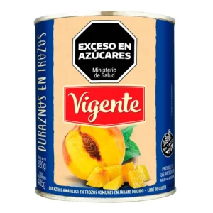 Durazno en Trozos Vigente 820 Gr