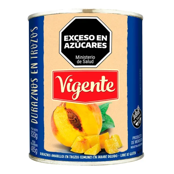 Durazno en Trozos Vigente 820 Gr