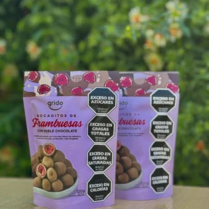 Bocaditos de Frambuesas Doble Chocolate Grido 120 Gr