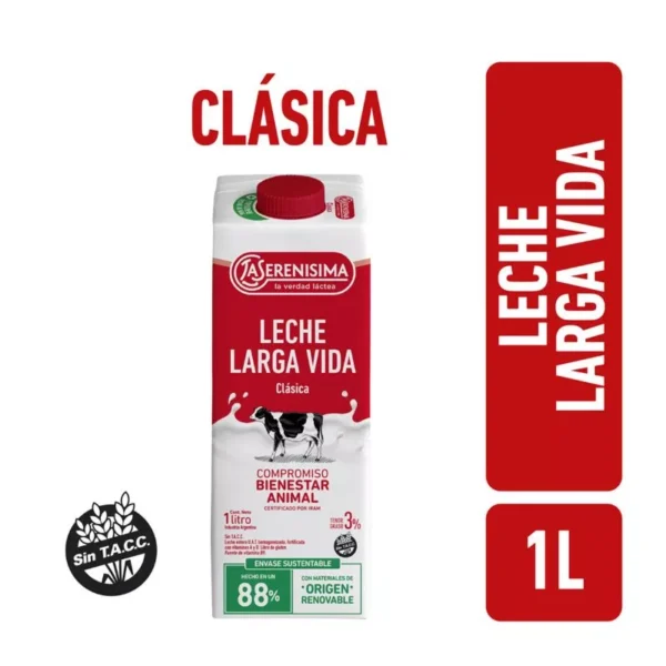 Leche Serenísima Caja Larga Vida 3% 1 L