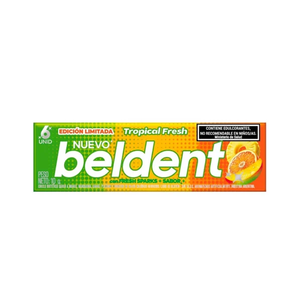 Chicles Beldent Tropical Fresh 10 Gr