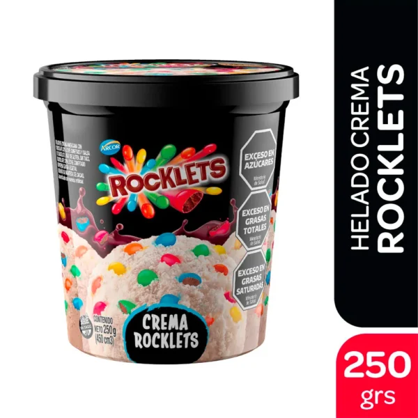Helado Crema Rocklets 250 Gr