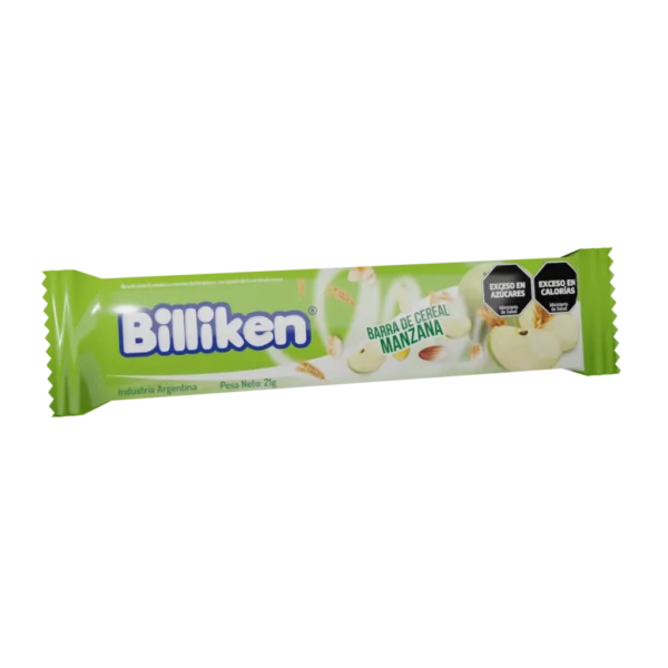 Barra de Cereales Billiken Manzana Deshidratada 21 Gr