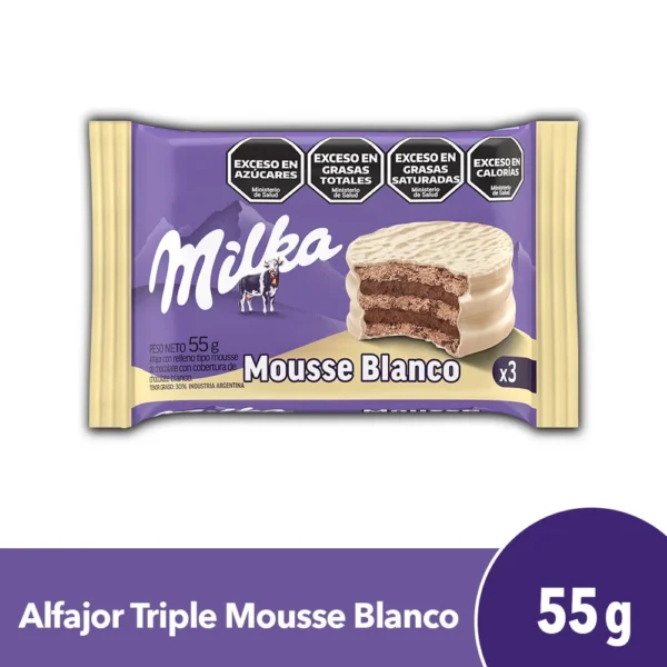 Alfajor Milka Mousse Blanco Trimou 55g