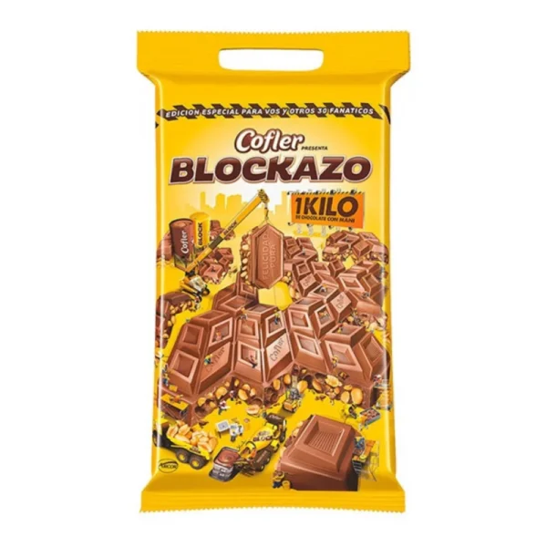 Chocolate Tableta Cofler Blockazo 1 Kg