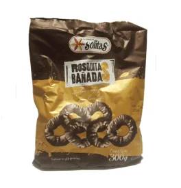 Galletitas Solitas Rosquitas Bañadas de Chocolate 160 Gr