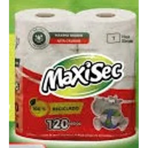 Papel Higiénico MaxiSec Reciclado 120 metros