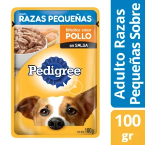 Alimento Pedigree Razas Pequeñas Pollo en Salsa 100 Gr