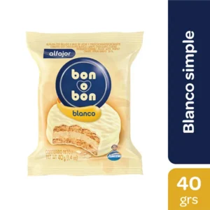 Alfajor Bon o Bon Blanco Simple 40 gr