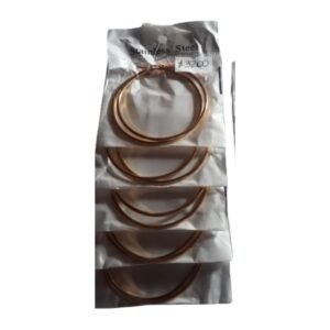 Aros Redondos Dorados Grandes Stainless Steel por Par