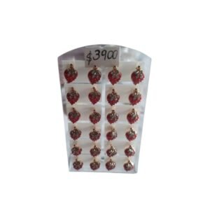 Aros de Metal Frutilla por Par