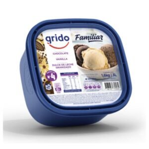 Helado Grido Familiar Chocolate Vainilla Dulce de Leche Granizado N° 4