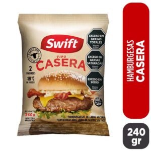 Hamburguesas Swift Casera Carne 120 Gr x 2