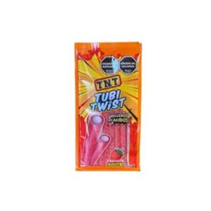 Regaliz Tubi Twist TNT Frutilla 70 Gr