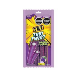 Tubi Twist TNT Rellenos y Acidos Uva 70 Gr