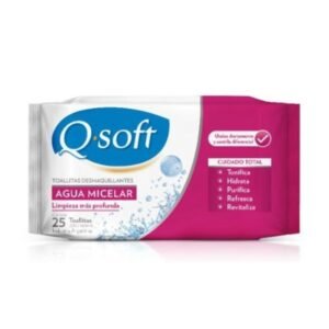 Toalla Desmaquillante Q-Soft Húmedas 25 unidades