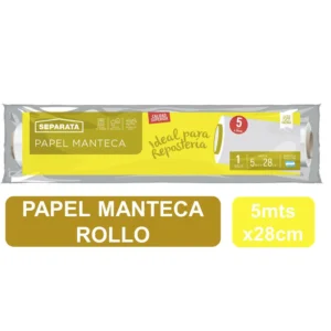 Papel Manteca Separata 28cm x 5 mts