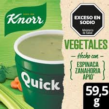 Sopa Quick Knorr Vegetales 59,5 Gr